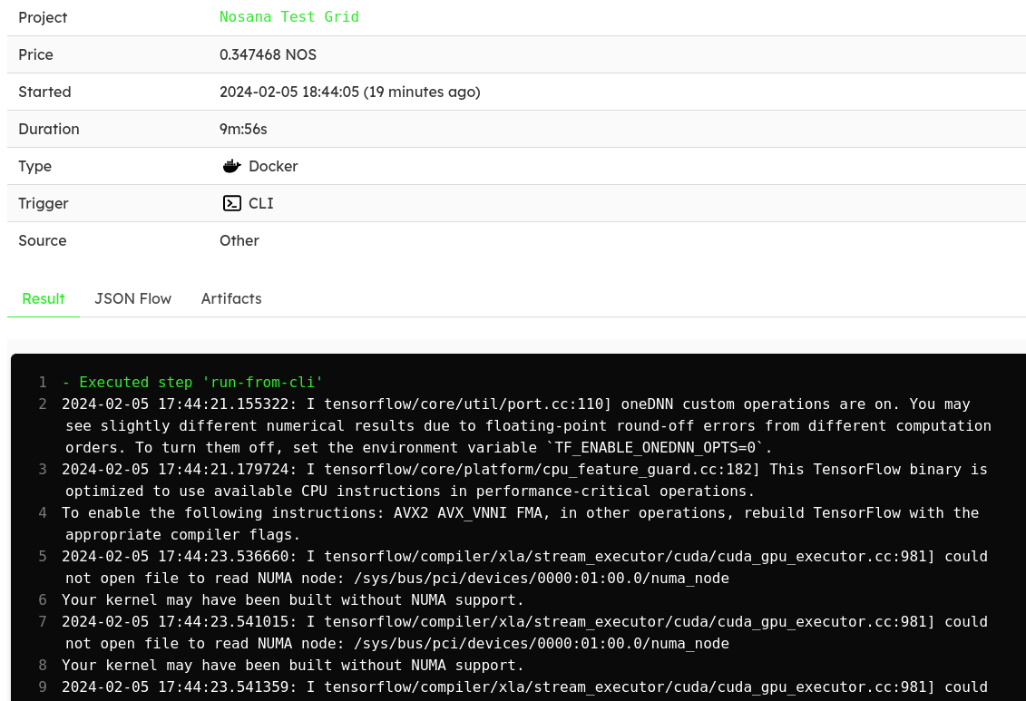 AI-Inference workload log 